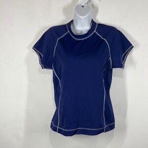 Lands’ End Navy Blue Women's Swim Top size small